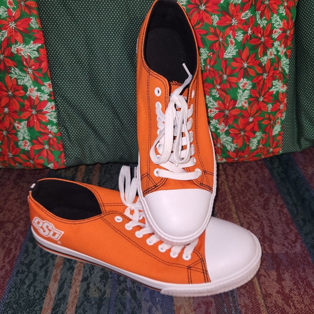 OSU Orange Low-Top Sneakers Men's Size 12 By FOCO Rubber & Fabric